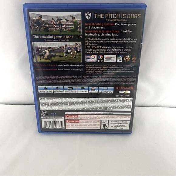 PS4 PES 15 Pro Evolution Soccer 2015 (PS4) EUC (Grandson only played once) - Picture 2 of 4